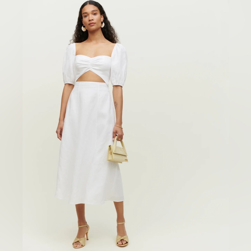 Pompano Linen Dress reformation